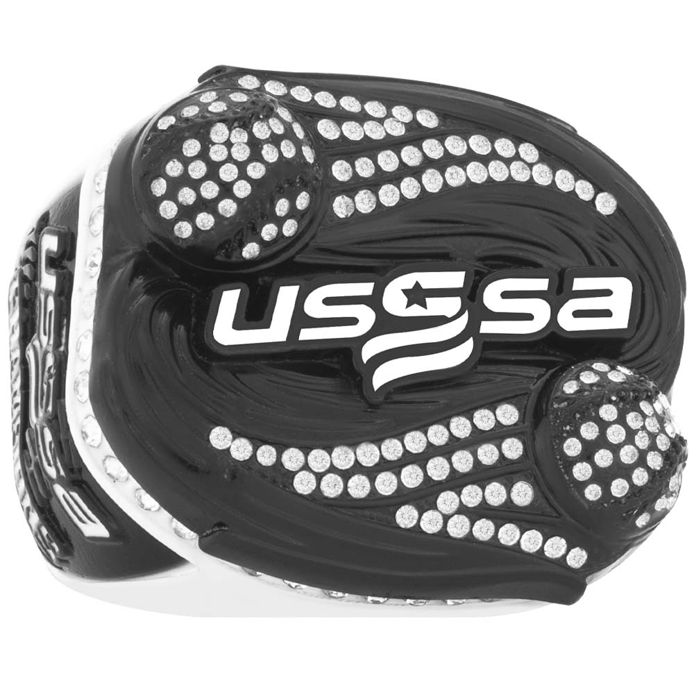 USSSA Hurricane Black & White Tournament Rings