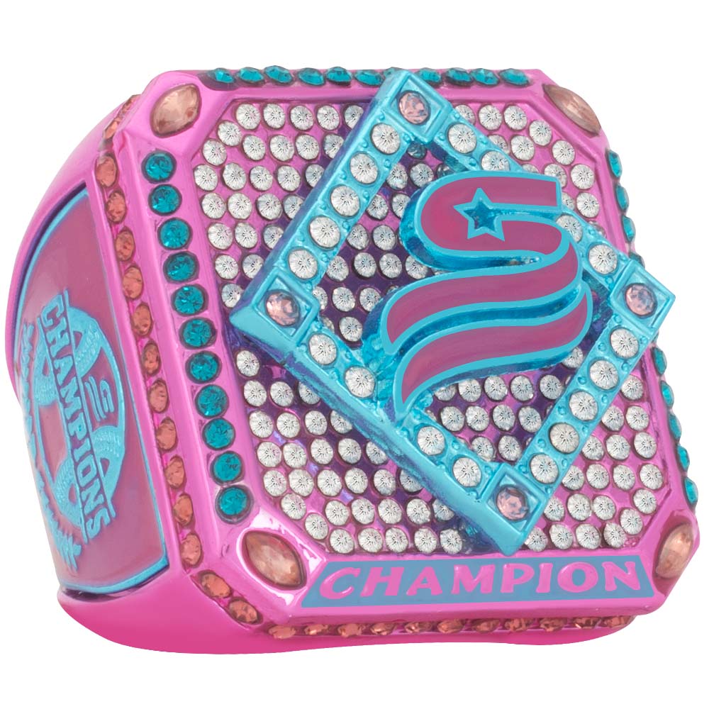 USSSA Riser Pink & Bright Blue Tournament Rings