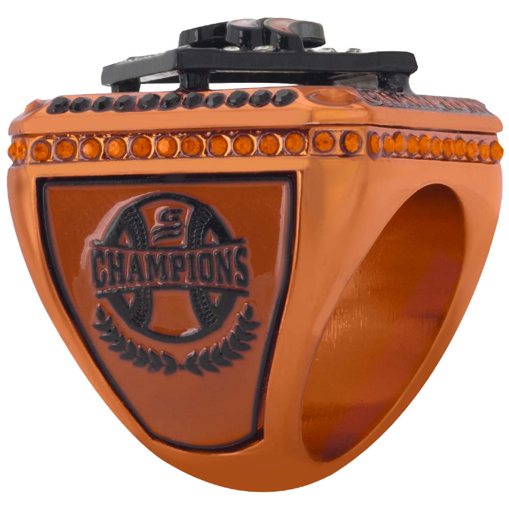 USSSA Riser Burnt Orange & Black Tournament Rings