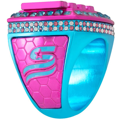 USSSA MVP Ring - Bright Blue and Pink