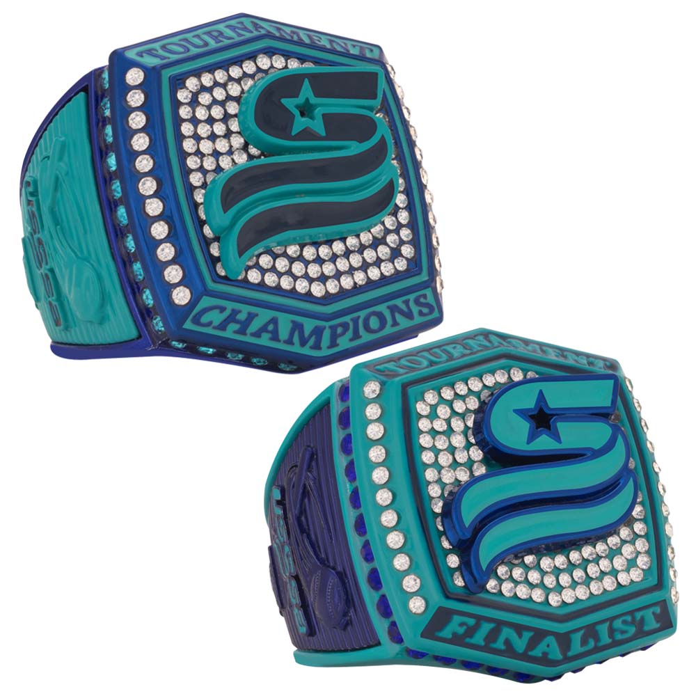 USSSA Turquoise & Blue Tournament Rings