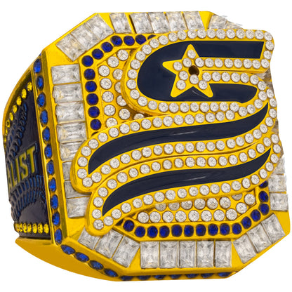USSSA Blue and Yellow Supreme Tournament Rings