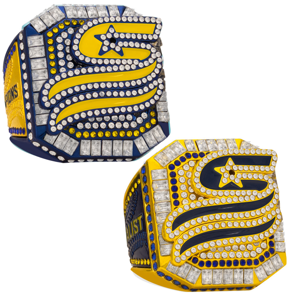 USSSA Blue and Yellow Supreme Tournament Rings