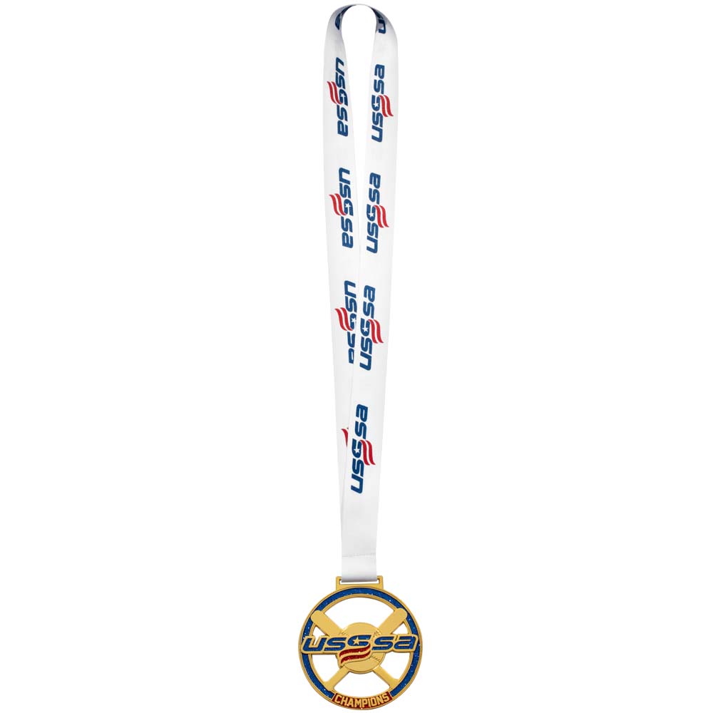 BALL & BAT MEDAL- GOLD/SILVER