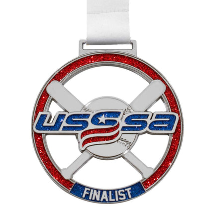 BALL & BAT MEDAL- GOLD/SILVER