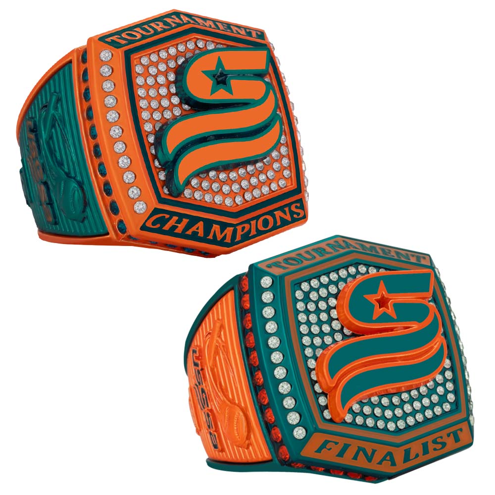 USSSA Green & Orange Tournament Rings