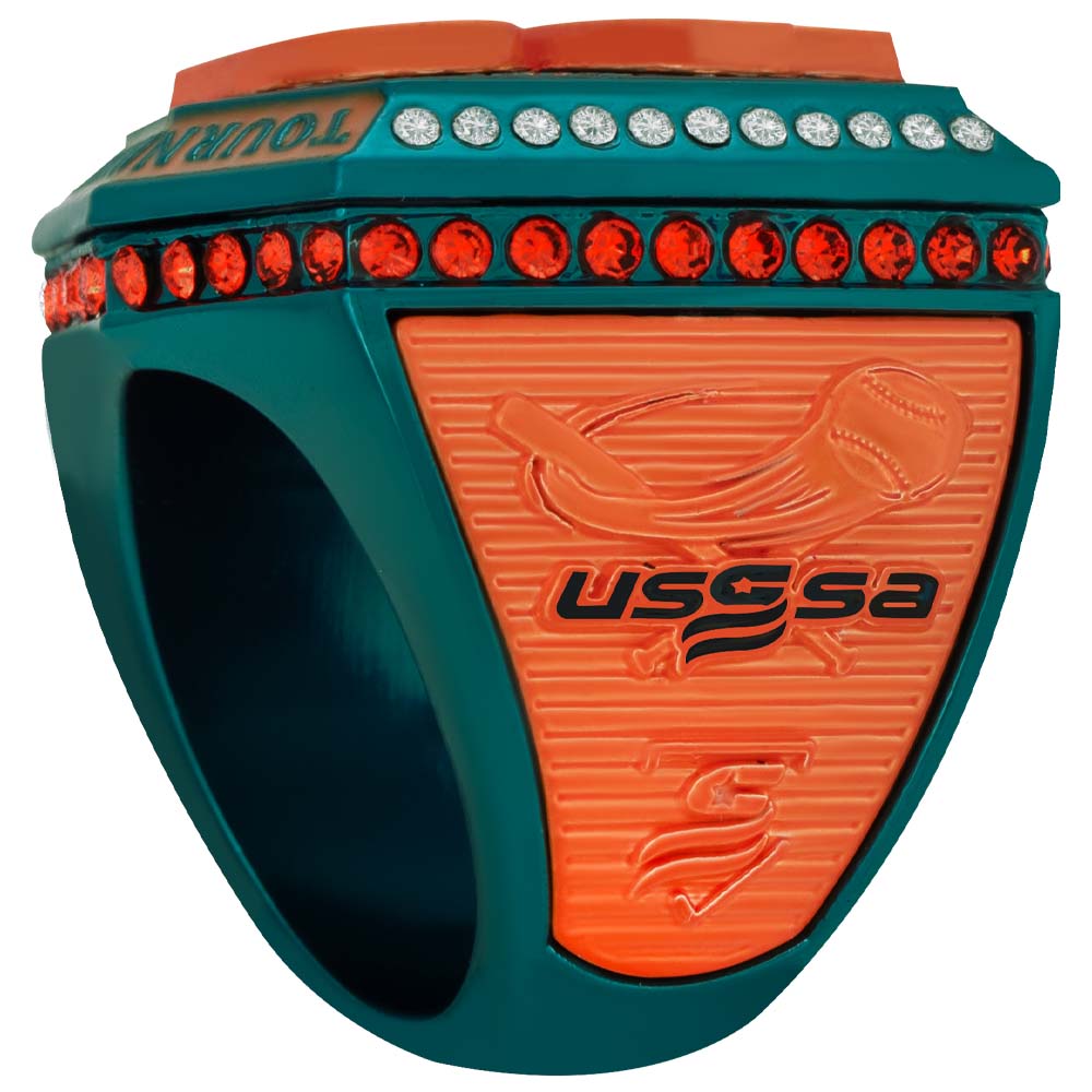 USSSA Green & Orange Tournament Rings