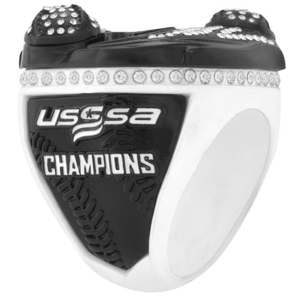USSSA Hurricane Black & White Tournament Rings