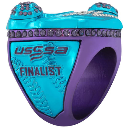 USSSA Hurricane Purple & Teal Tournament Rings