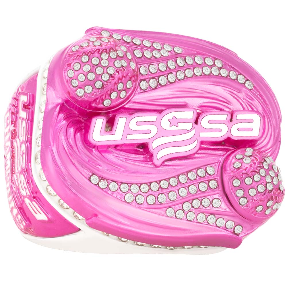 USSSA Hurricane Pink & White Tournament Rings