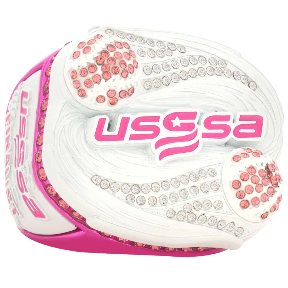 USSSA Hurricane Pink & White Tournament Rings