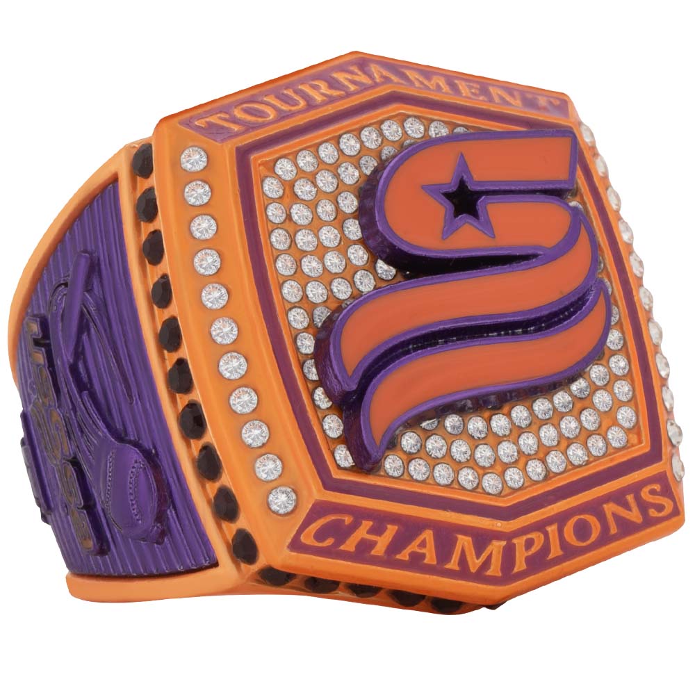 USSSA Orange and Purple Supreme Tournament Ring