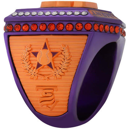 USSSA Orange and Purple Supreme Tournament Ring