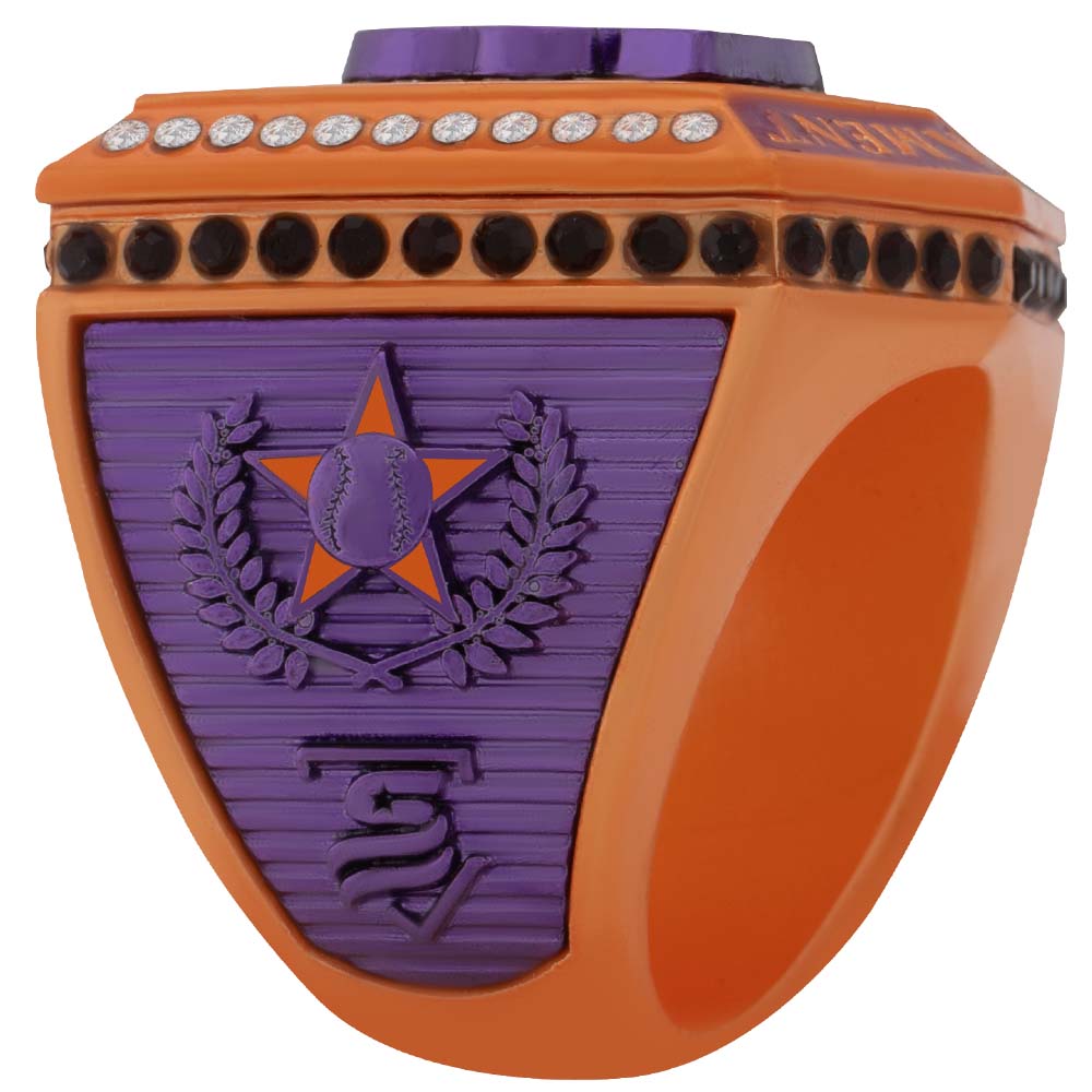 USSSA Orange and Purple Supreme Tournament Ring