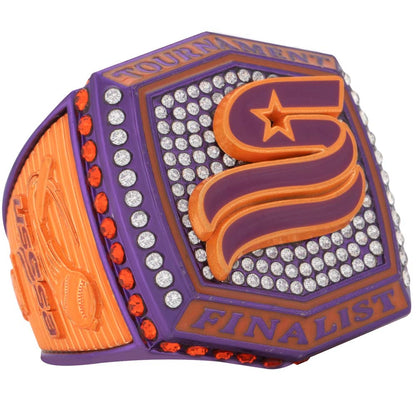USSSA Orange and Purple Supreme Tournament Ring