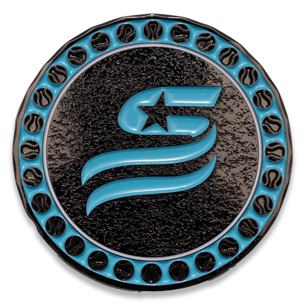 USSSA Player of the Game COINS - Black and Baby Blue